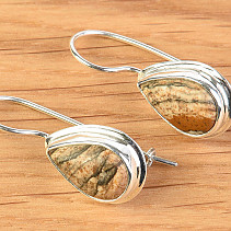 Earrings jasper image Ag 925/1000 3,7g