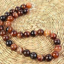 Ball Necklace 50cm Agate 14mm