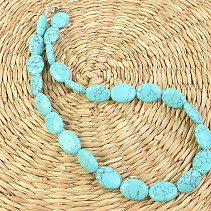 Necklace with 54cm tyrkenite oval