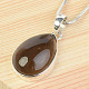 Pendant with brown tear Ag 925/1000