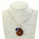 Silver pendant ammonite and lapis lazuli Ag 925/1000