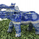 Výběrový slon lapis lazuli ruční výroba 293g