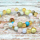 Ball bracelet mix of stones