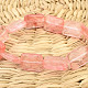 Cut pink quartz bracelet
