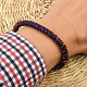 Plated hematite purple bracelet