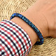 Hematite blue money bracelet