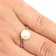 River pearl silver ring Ag 925/1000