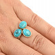 Turquoise ring silver Ag 925/1000
