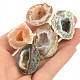 Natural geode agate feather 2.5-4cm
