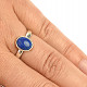 Lapis lazuli stříbrný prsten Ag 925/1000