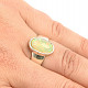 Prsten s drahým opálem Ag 925/1000 6,1g vel.53