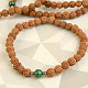 Rudraksha bracelet + malachite bead