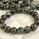 Bracelet obsidian flake smooth beads