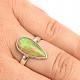 Precious opal ring Ethiopia Ag 925/1000 3,0g size 55