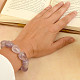 Amethyst bracelet with larger stones