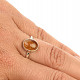 Oválný citrín prsten Ag 925/1000