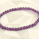 Amethyst facet bracelet 4mm beads