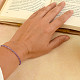 Cut amethyst bracelet Ag 925/1000