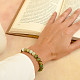 Chrysoprase stone bracelet with smooth beads