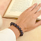 Smooth amethyst bracelet 12mm beads