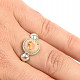 Kulatý prsten s opálem Ag 925/1000 4,7g vel.54