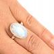 Moonstone ring silver Ag 925/1000