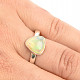 Precious opal ring Ethiopia Ag 925/1000 2,7g size 60