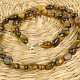 Tiger eye drum necklace Ag 925/1000