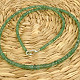Emerald necklace Ag 925/1000 6.96g