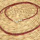 Rubínový náhrdelník jemné korálky facet Ag 925/1000 10,0g
