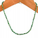 Smaragdový náhrdelník z oválných drahokamů Ag 925/1000