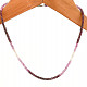 Ruby necklace mix of shades Ag 925/1000
