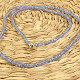 Tanzanite necklace facet beads fine Ag 925/1000