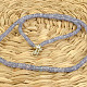 Tanzanite necklace beads fine facet Ag 925/1000