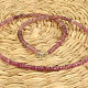 Tourmaline rubellite necklace cut beads Ag 925/1000