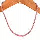 Ruby necklace cut Ag 925/1000