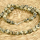 Dalmatian jasper drum necklace Ag 925/1000