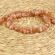 Sluneční kámen náhrdelník hladké oblázky Ag 925/1000