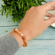 Agate and carnelian roundel bracelet