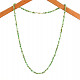 Chrysoprase long drum necklace