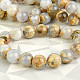 Bracelet chalcedony + jasper larger beads
