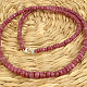 Fine cut ruby necklace Ag 925/1000 17.3g