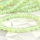 Green chalcedony bracelet beads