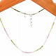 Turmalín barevný náhrdelník facetované korálky Ag 925/1000