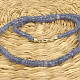 Tanzanite necklace smooth lens Ag 925/1000