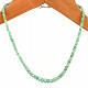 Smaragdový náhrdelník broušený Ag 925/1000 18,1g