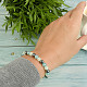 Interesting hematite, jadeite and blue jadeite bracelet