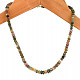Tourmaline colored faceted necklace Ag 925/1000