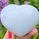 Blue calcite heart decoration (260g)