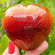 Srdce oranžovočervené karneol 185 gramů